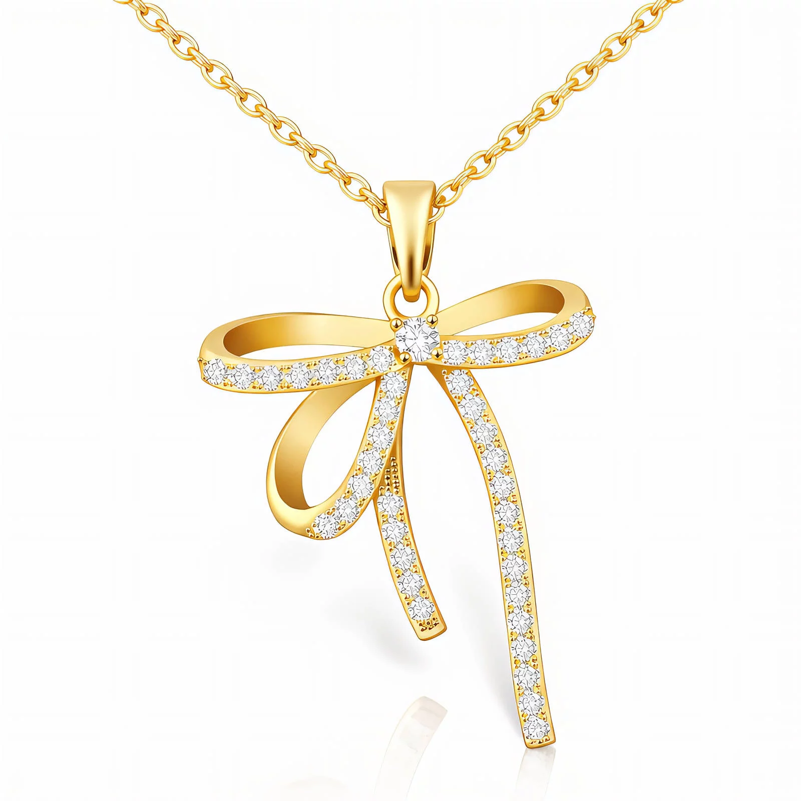 Nyaklánc, 18K aranyozott acél